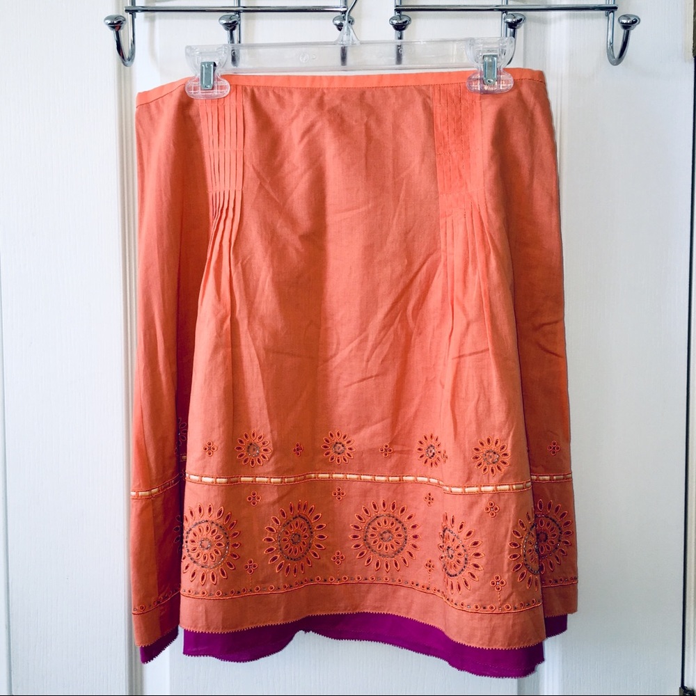 DONATING SOON: NWT Embroidered Skirt